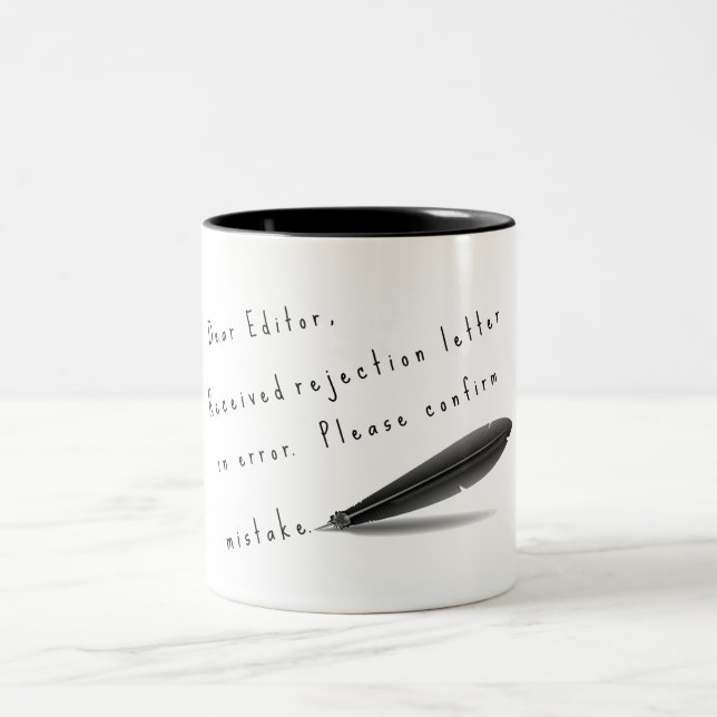 Dear Editor Two-Tone Coffee Mug (Center)