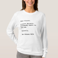 "Dear Fiancé, Propose Quickly..." Funny Quote