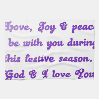 "Dear Friend" Festive Season Greeting Towel