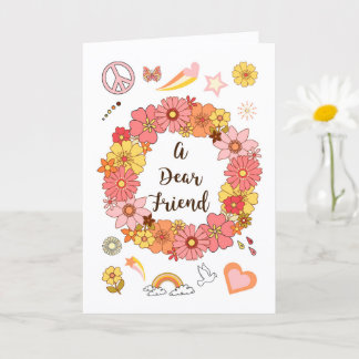 Dear Friend Mother's Day Peace & Love Card        