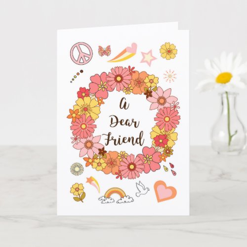 Dear Friend Mother's Day Peace & Love Card
