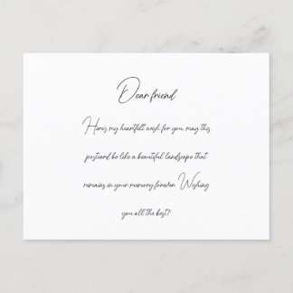 Dear friend postcard