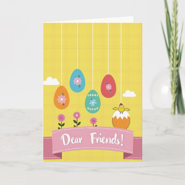 Dear Friends Message Card (Front)