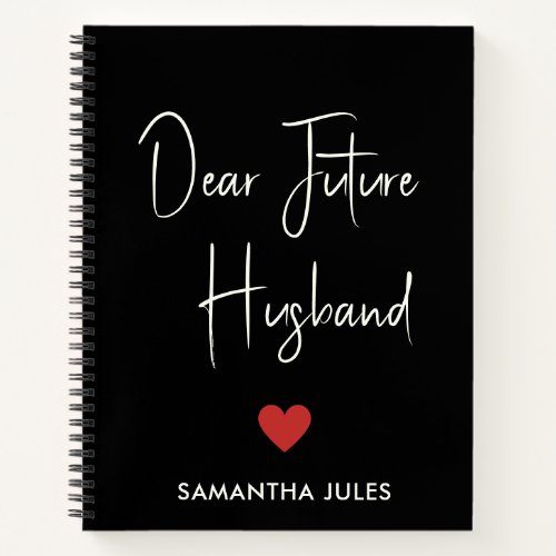 Dear Future Husband Prayer Journal 
