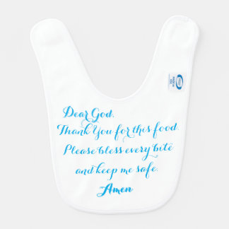Dear God Bless My Food Baby Bib – Christian Prayer