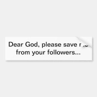 dear God Bumper Sticker