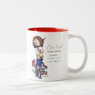 "Dear GOD" coffee mug