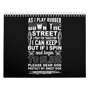 Dear God Protect My Sweet Ride  Biker Gift Calendar