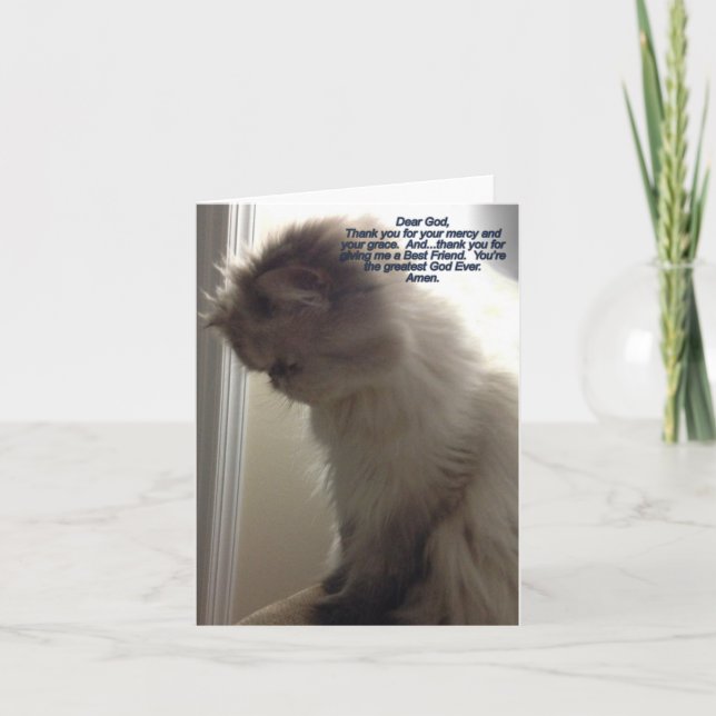 Dear God, Thank You Note Card (Front)