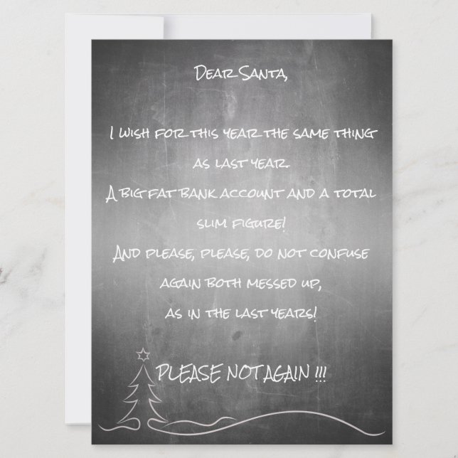 Dear good Santa (Front)