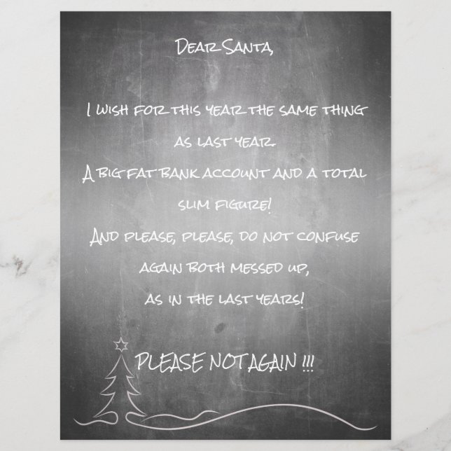 Dear good Santa (Front)