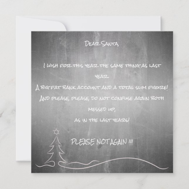 Dear good Santa (Front)