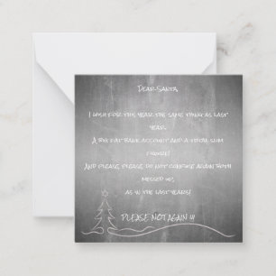 Dear good Santa Note Card