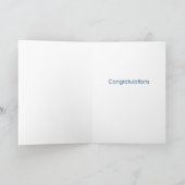 Dear Graduate - a funny graduation poem (blue/boy) Card (Inside)