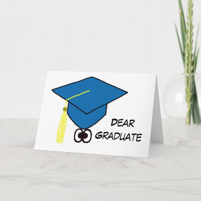Dear Graduate, Words of Wisdom, Greeting Card (Front)