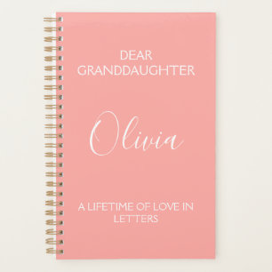 Dear Granddaughter: A Lifetime of Love in Letters Planner