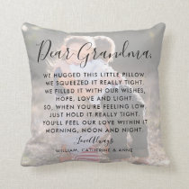 Dear Grandma Custom Message Photo Mother's Day Throw Pillow Dear Grandma Custom Message Photo Mother's Day Throw Pillow