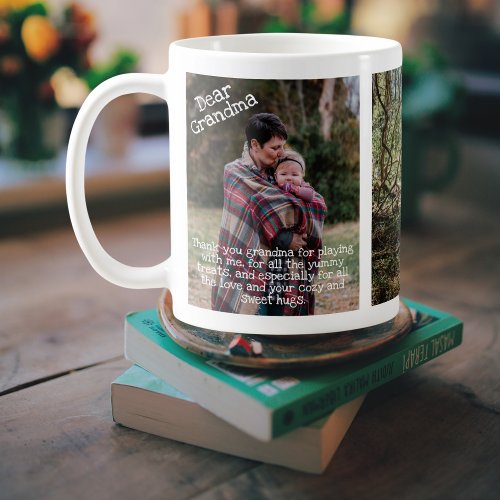 Dear Grandma Custom Photo Coffee Mug