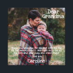 Dear Grandma Photo Thank You And Love You Canvas Print<br><div class="desc">Design features, a beautiful photo of a grandma embracing and hugging her granddaughter. Blessed are we who have had the chance to feel such immense love. Upload you favorite photo of Grandma hugging or playing with your child and personalize custom message to let her know how much she means for...</div>