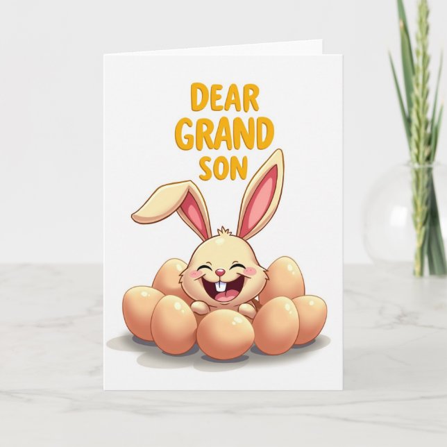 Dear Grandson Happy Day Card (Front)