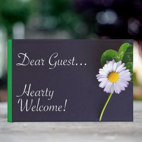 Dear Guest _ Hearty Welcome Guest Book