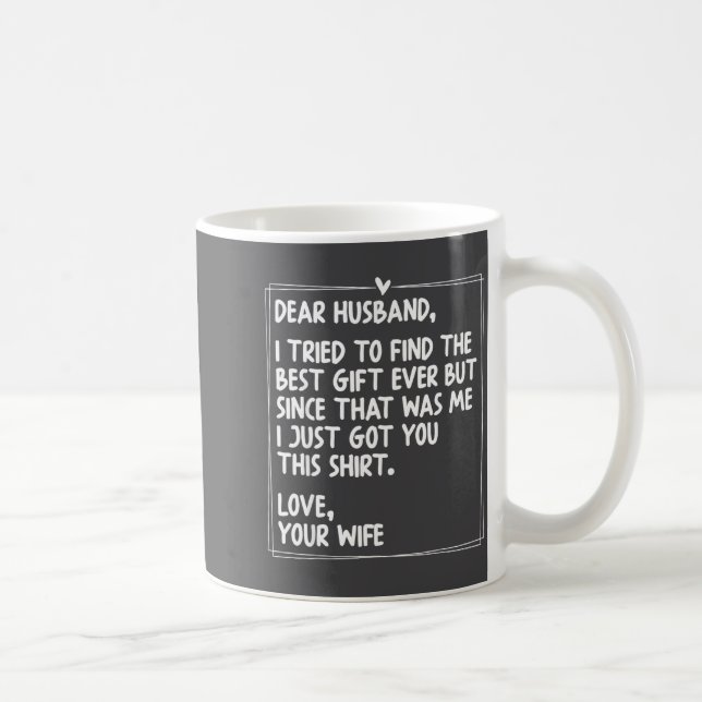 Dear Husband Matching Couples Style For Him And He Coffee Mug (Right)