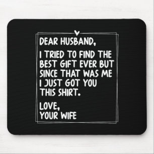 Dear Husband Matching Couples Style For Him And He Mouse Pad