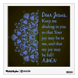 Dear Jesus Prayer wall decal