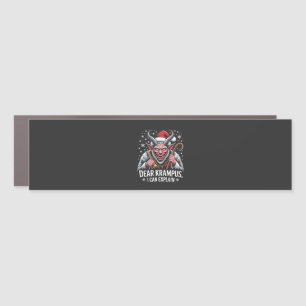 Dear Krampus I Can Explain Christmas Santa  Car Magnet