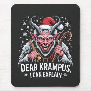 Dear Krampus I Can Explain Christmas Santa  Mouse Pad