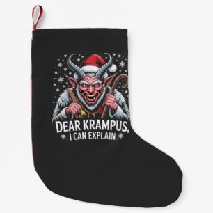 Dear Krampus I Can Explain Christmas Santa Small Christmas Stocking