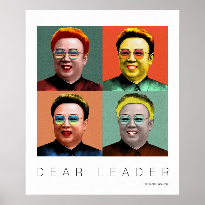 Dear Leader Kim Jong Il Posters