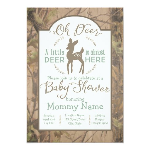 Deer Hunting Baby Shower Invitations 10