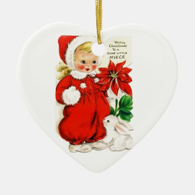Dear Little Niece Ceramic Ornament (Front)