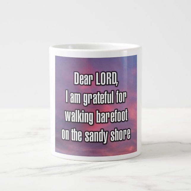 Dear LORD, I am grateful for walking... Mug (Front)
