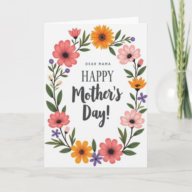 Dear Mama Happy Mothers Day Card (Front)