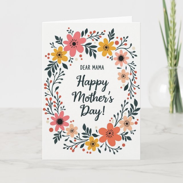 Dear Mama Mothers Day Card (Front)