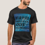 Dear Math Grow Up and Solve Your Own Problem Quote T-Shirt<br><div class="desc">The funny quote - Dear Math,  Grow Up and Solve Your Own Problem - creates a humorous t-shirt for any math teacher or mathematician. It is written over a distressed blueprint that contains a complicated equation in white print.</div>