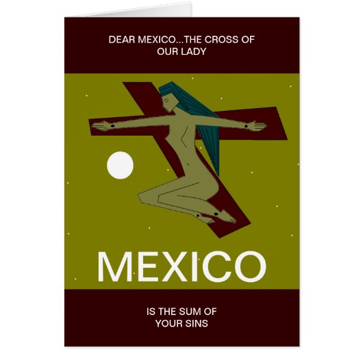 DEAR MEXICO,,, CARDS (Front)