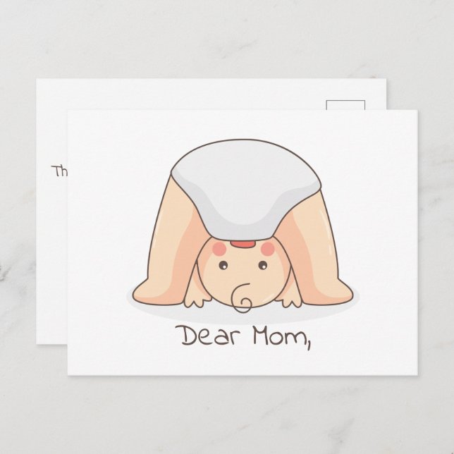 Dear Mom ... Funny Mother's Day Card (Front/Back)
