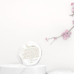 Dear Mom Mother's Day Love Best Mom Gold Script Acrylic Award<br><div class="desc">An elegant personalized Mother's Day gift that will make mom cry: a heartfelt letter inscribed on a transparent award. A gift that mom will keep forever. Also a nice personalized birthday gift or Christmas gift for mom. The elegant script calligraphy, in a hue of gold (not real foil, this is...</div>