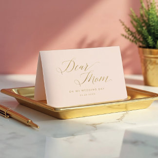 Dear Mom, On My Wedding Day | Message & Photo Thank You Card