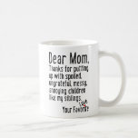 Dear Mom [siblings Version] Coffee Mug at Zazzle