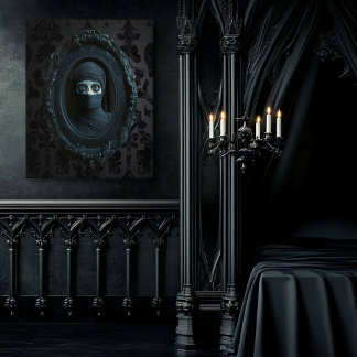 Dear Mummy Faux Canvas Print