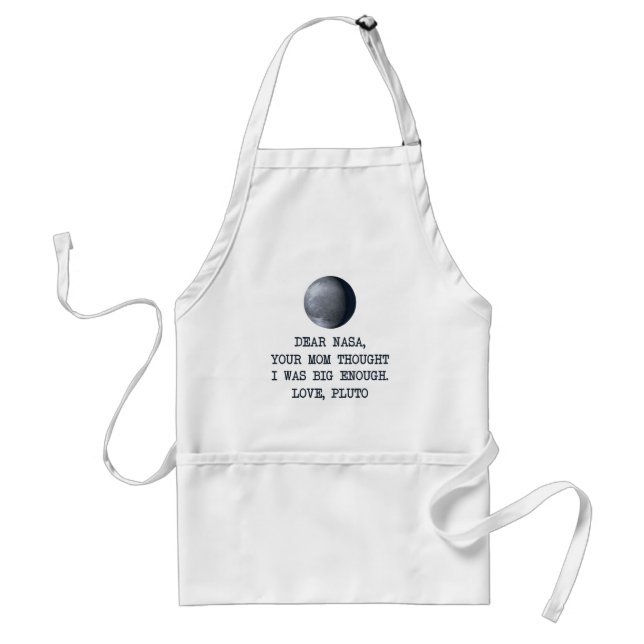 Dear Nasa Love Pluto Adult Apron (Front)