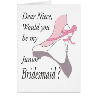 Dear Niece, Junior Bridesmaid Cards