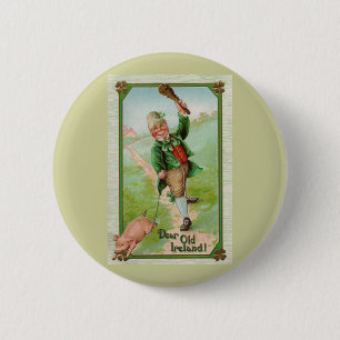 Dear Old Ireland! Vintage St. Patrick's Day Button