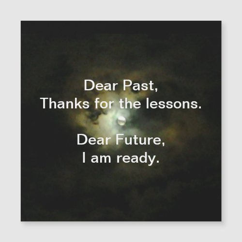 Dear Past Dear Future Goodbye 2020 Magnetic Card