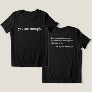 Dear Person Behind Me Love Men Women Tri-Blend Shirt