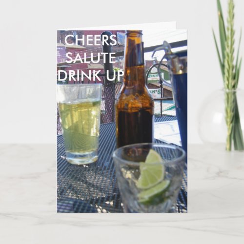 DEAR SALUTE DRINK UP CARD